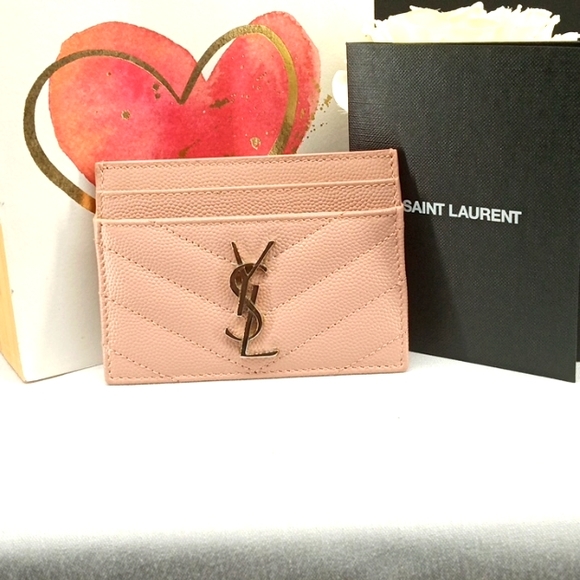 Yves Saint Laurent Handbags - YSL PINK CARD CASE
